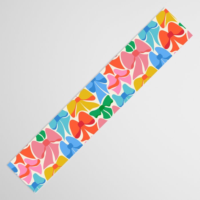 RainBows - Bright Multi Retro Rainbow Bows Table Runner Gallery Image 3