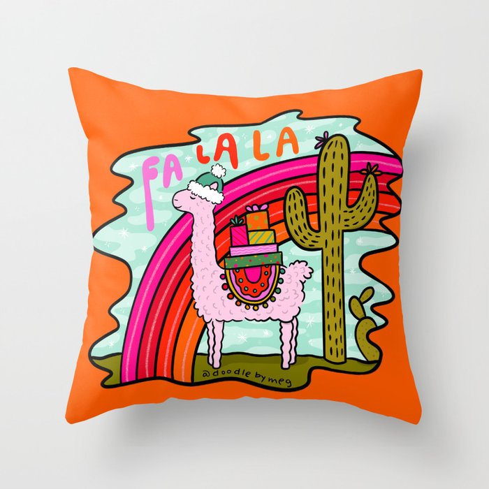 Fa La La Throw Pillow Gallery Image 1