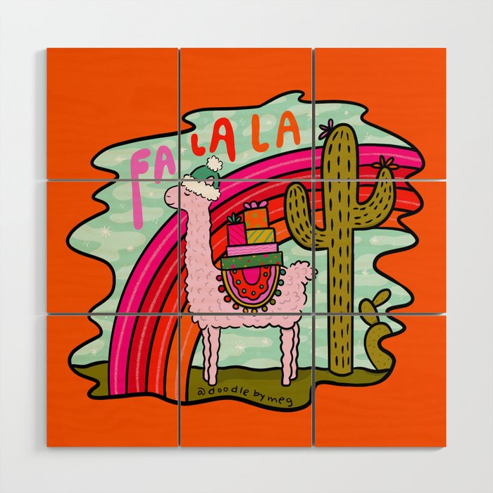 Fa La La Wood Wall Art Gallery Image 1