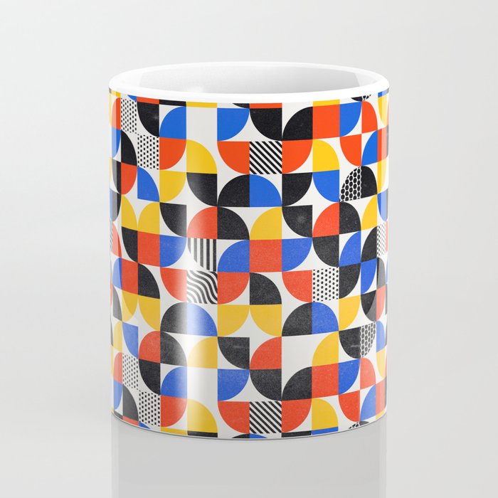 Shape & Pattern Study: Mid-Century Bauhaus Series Coffee Mug Gallery Image 4