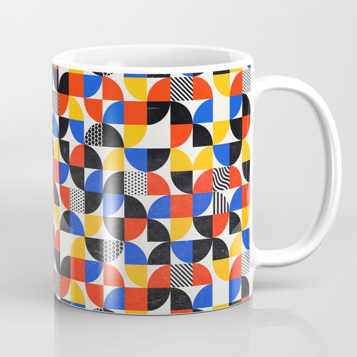Shape & Pattern Study: Mid-Century Bauhaus Series Coffee Mug Gallery Image 1
