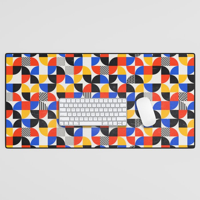 Shape & Pattern Study: Mid-Century Bauhaus Series Desk Mat Gallery Image 1