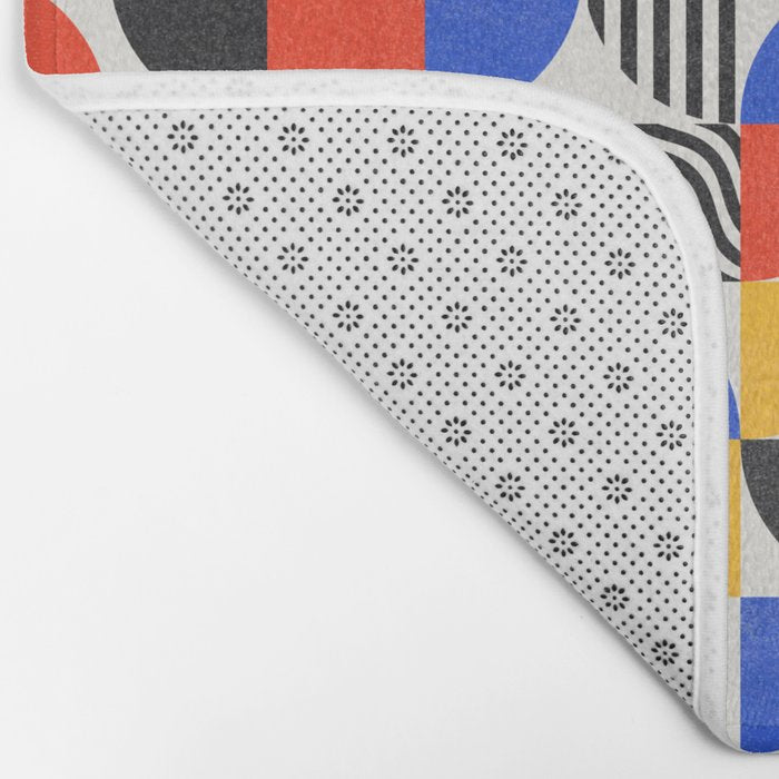 Shape & Pattern Study: Mid-Century Bauhaus Series Bath Mat Gallery Image 2