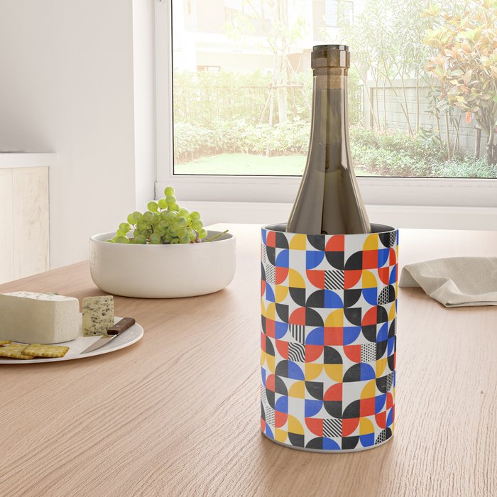 Shape & Pattern Study: Mid-Century Bauhaus Series Wine Chiller Gallery Image 4