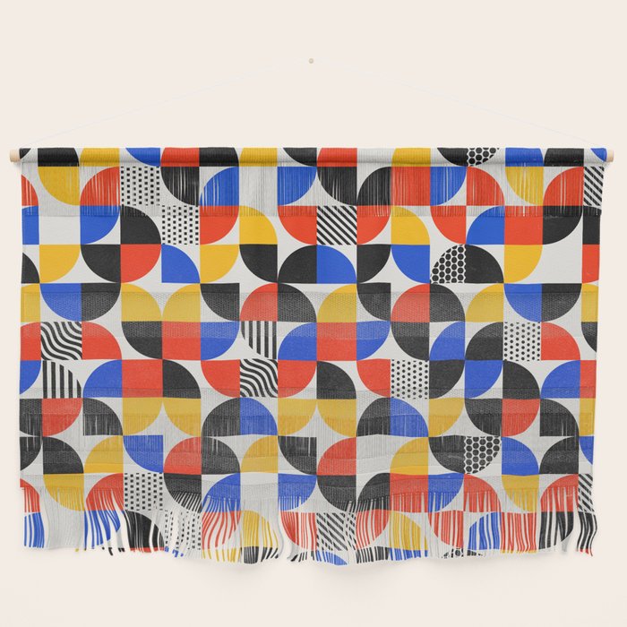 Shape & Pattern Study: Mid-Century Bauhaus Series Wall Hanging Gallery Image 1