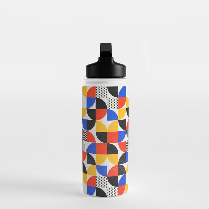 Shape & Pattern Study: Mid-Century Bauhaus Series Water Bottle Gallery Image 3