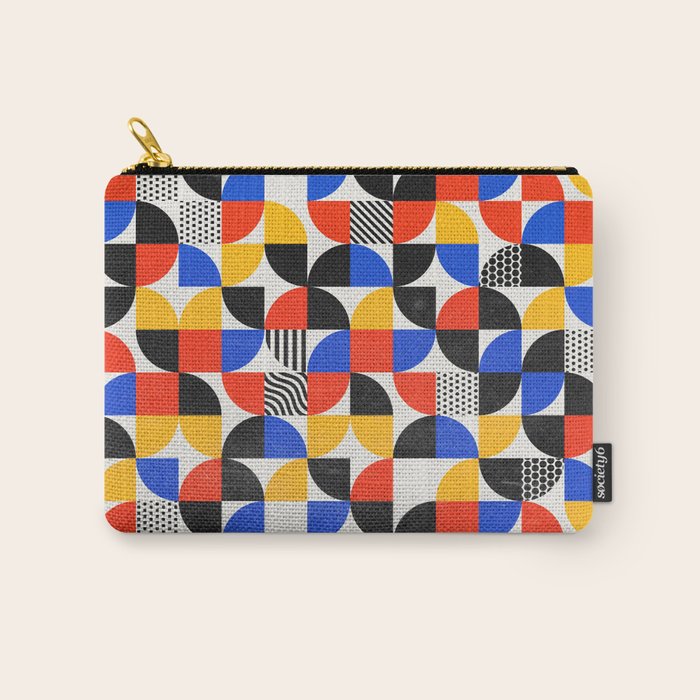 Shape & Pattern Study: Mid-Century Bauhaus Series Carry All Pouch Gallery Image 1
