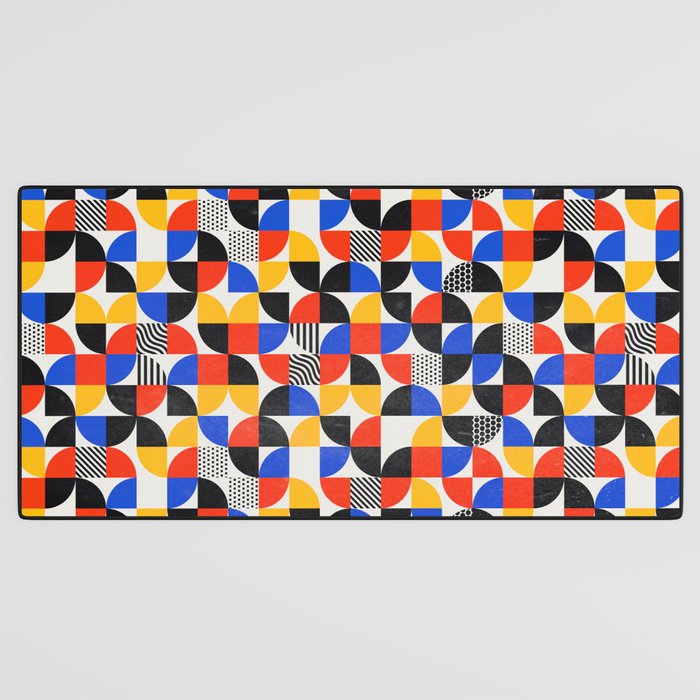 Shape & Pattern Study: Mid-Century Bauhaus Series Desk Mat Gallery Image 3