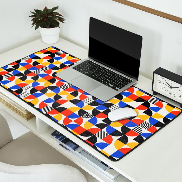 Shape & Pattern Study: Mid-Century Bauhaus Series Desk Mat Gallery Image 2