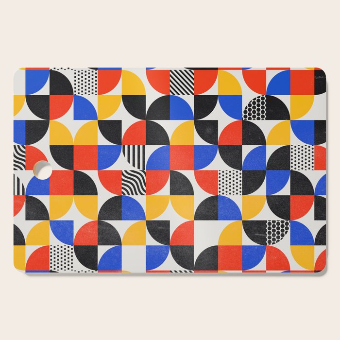 Shape & Pattern Study: Mid-Century Bauhaus Series Cutting Board Gallery Image 1