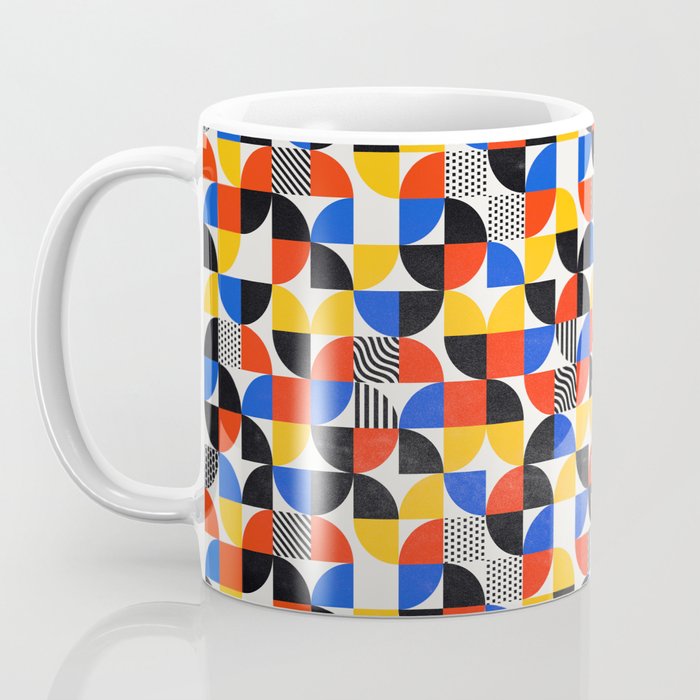 Shape & Pattern Study: Mid-Century Bauhaus Series Coffee Mug Gallery Image 3