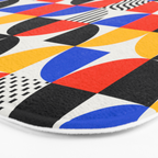 Shape & Pattern Study: Mid-Century Bauhaus Series Bath Mat Gallery Image 3