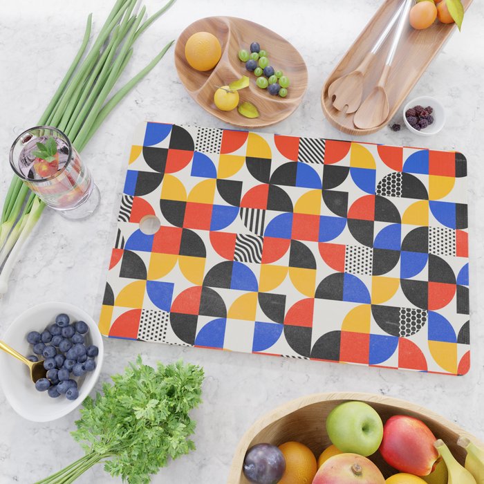 Shape & Pattern Study: Mid-Century Bauhaus Series Cutting Board Gallery Image 2