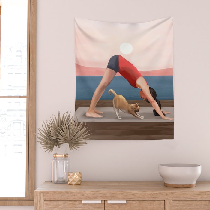 Harmony at Dawn Wall Tapestry Gallery Image 2