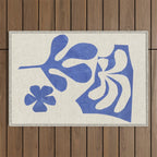 Periwinkle Bloom  Outdoor Rug Gallery Image 1