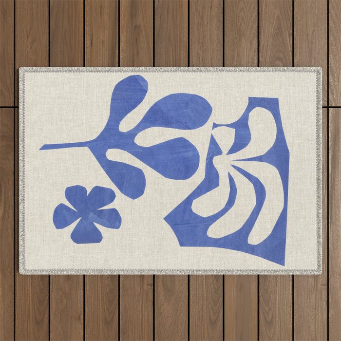 Periwinkle Bloom  Outdoor Rug Gallery Image 1
