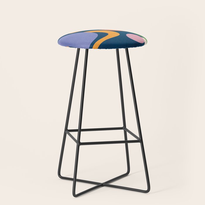 Modern Abstract Art 42 Stool Gallery Image 1
