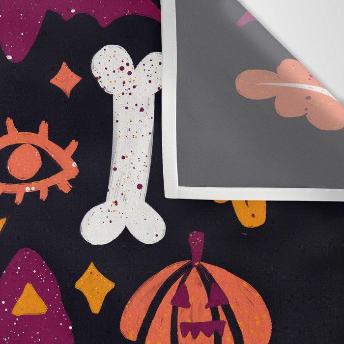 Trick or Treat Yourself - Charcoal Wall Tapestry Gallery Image 3