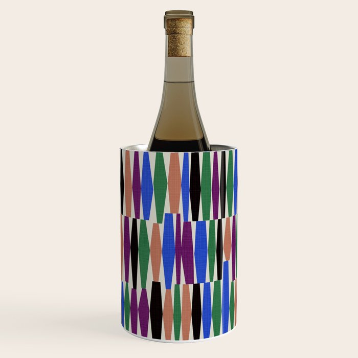 Playful Modern Geometric Shapes Wine Chiller Gallery Image 3