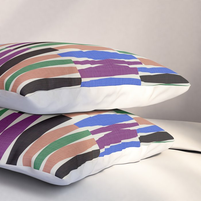 Playful Modern Geometric Shapes Pillow Sham Gallery Image 3