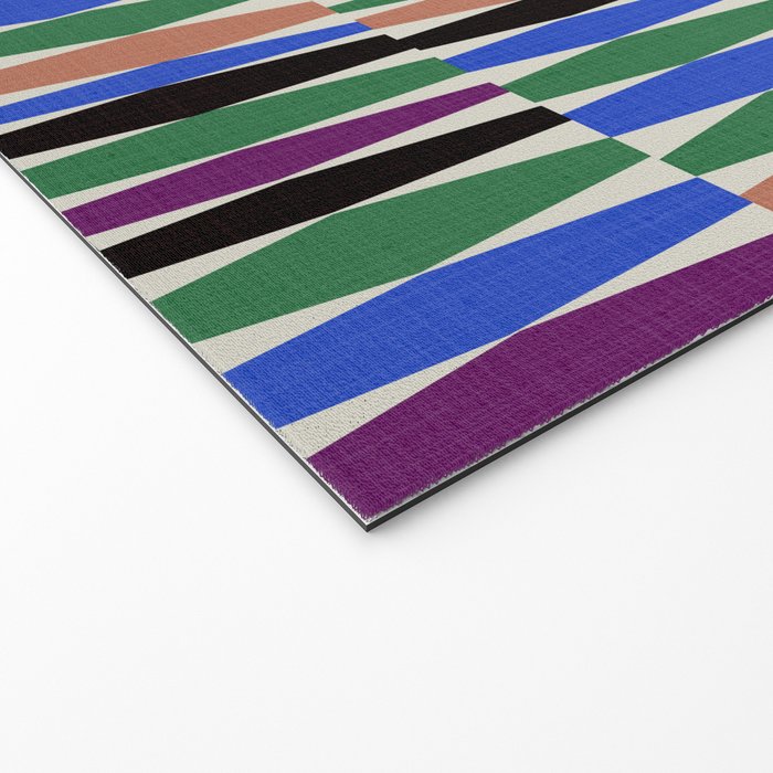 Playful Modern Geometric Shapes Welcome Mat Gallery Image 2