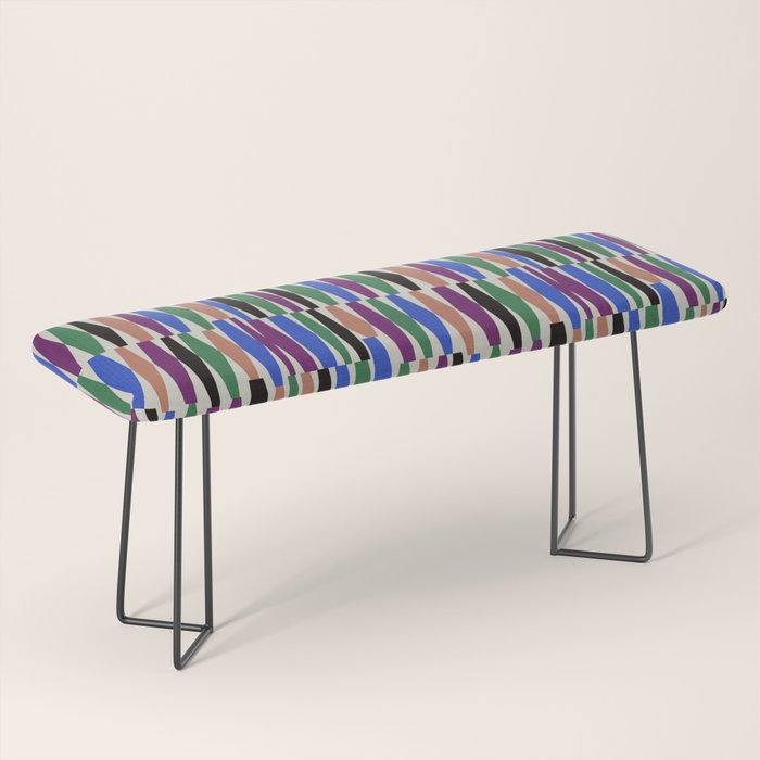 Playful Modern Geometric Shapes Bench Gallery Image 1