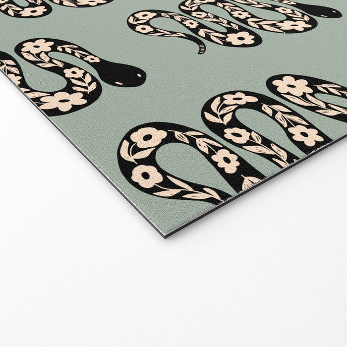 Floral Snake  Welcome Mat Gallery Image 2