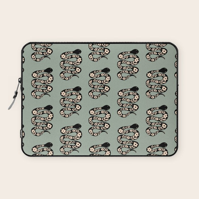 Floral Snake  Laptop Sleeve Gallery Image 1