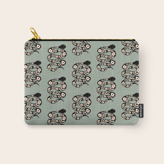 Floral Snake  Carry All Pouch Gallery Image 1