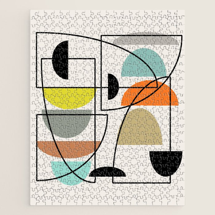 Mid Century Modern "Bowls" Jigsaw Puzzle Gallery Image 1