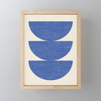 Half Circle 3 - Blue Mini Art Print Gallery Image 1