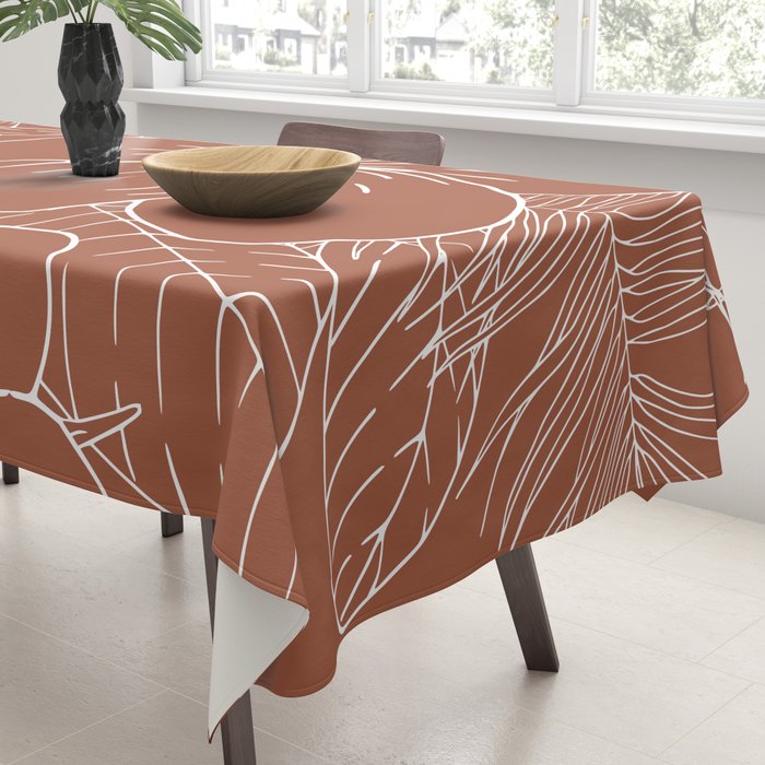 Tropical, Hibiscus, Floral Prints, Boho Wall Art Tablecloth Gallery Image 3