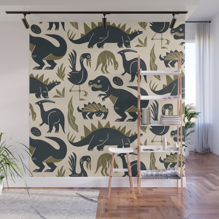 Jurassic Friends Wall Mural Gallery Image 1