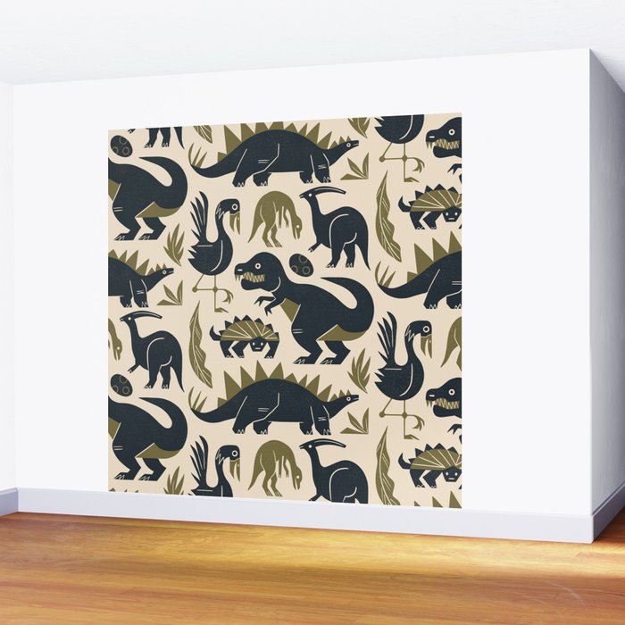 Jurassic Friends Wall Mural Gallery Image 2