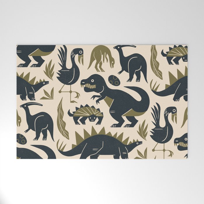 Jurassic Friends Welcome Mat Gallery Image 1