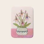 Italian Orchid Cute Botanical Illustration Bath Mat Gallery Image 1