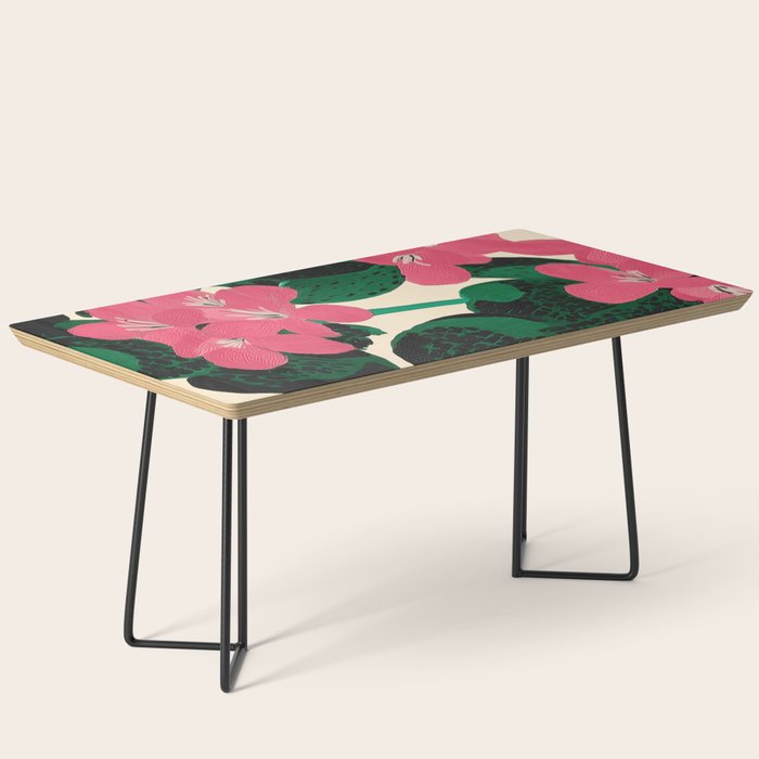 Azalea Blossoms with Jade Leaves Coffee Table Gallery Image 1