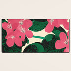 Azalea Blossoms with Jade Leaves Desk Mat Gallery Image 3