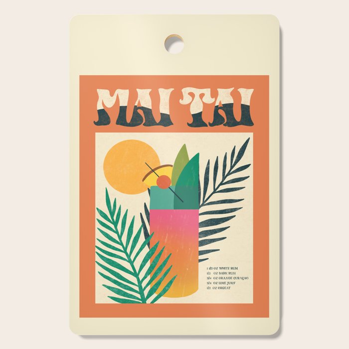 Mai Tai Vintage Cocktail Recipe  Cutting Board Gallery Image 1