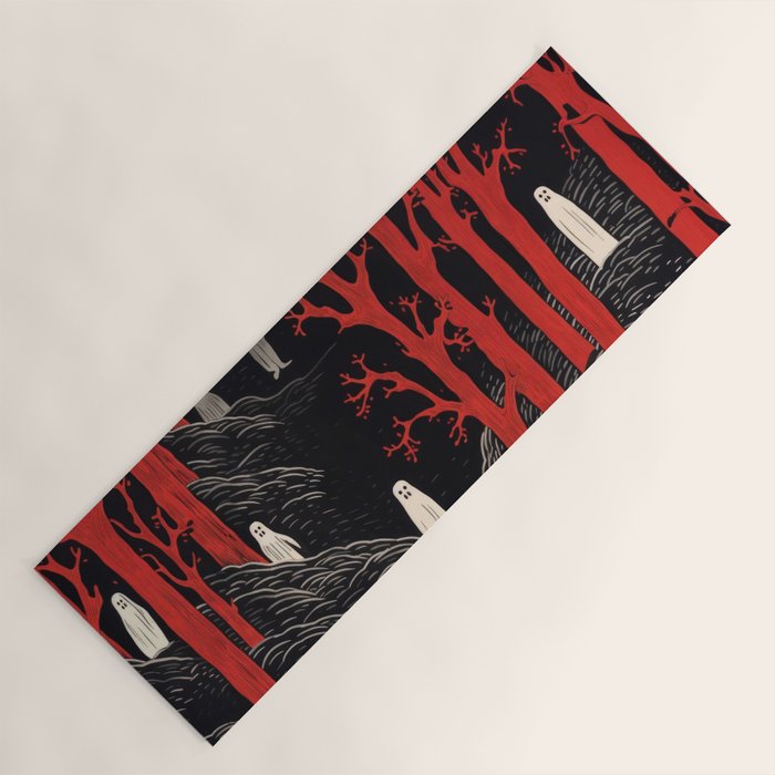 Haunted Ghost Forest  Yoga Mat Gallery Image 1