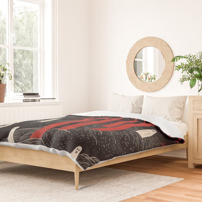Haunted Ghost Forest  Duvet Cover Gallery Image 2