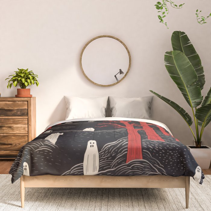Haunted Ghost Forest  Comforter Gallery Image 3