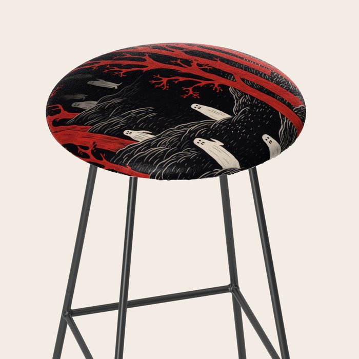 Haunted Ghost Forest  Stool Gallery Image 2