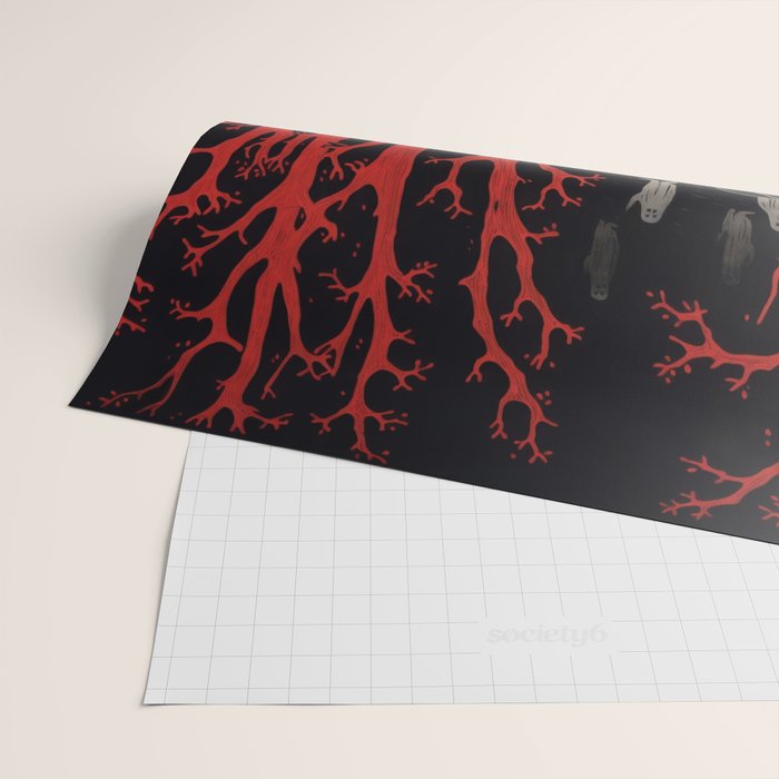 Haunted Ghost Forest  Wrapping Paper Gallery Image 2