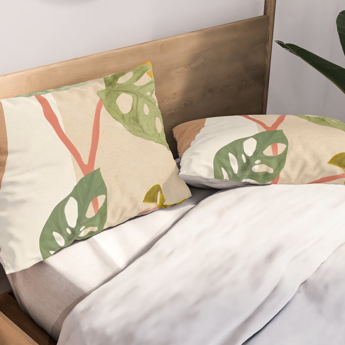 Monstera Obliqua 01 Pillow Sham Gallery Image 2