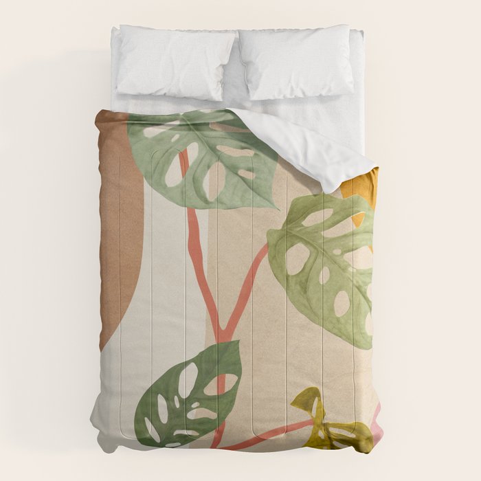 Monstera Obliqua 01 Comforter Gallery Image 1
