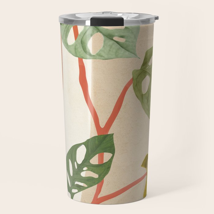 Monstera Obliqua 01 Travel Mug Gallery Image 1