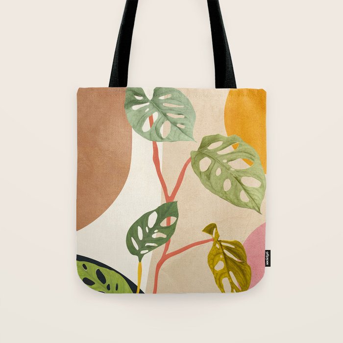Monstera Obliqua 01 Tote Bag Gallery Image 1