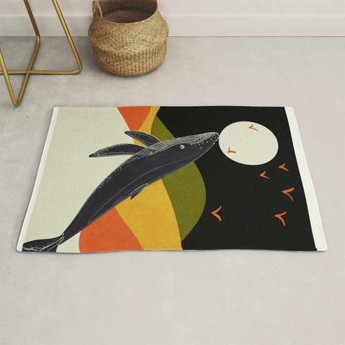 Abstract Whale 2 Rug Gallery Image 1