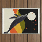 Abstract Whale 2 Outdoor Rug Gallery Image 1